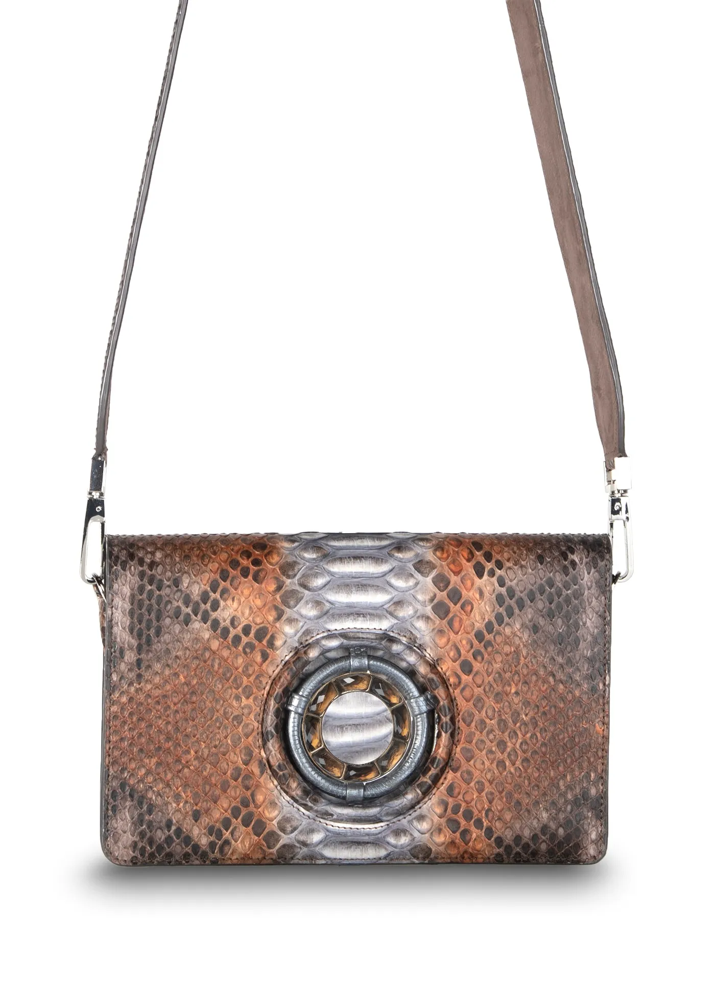 Anna Convertible Crossbody, Brown Multi, Gemstone Accents