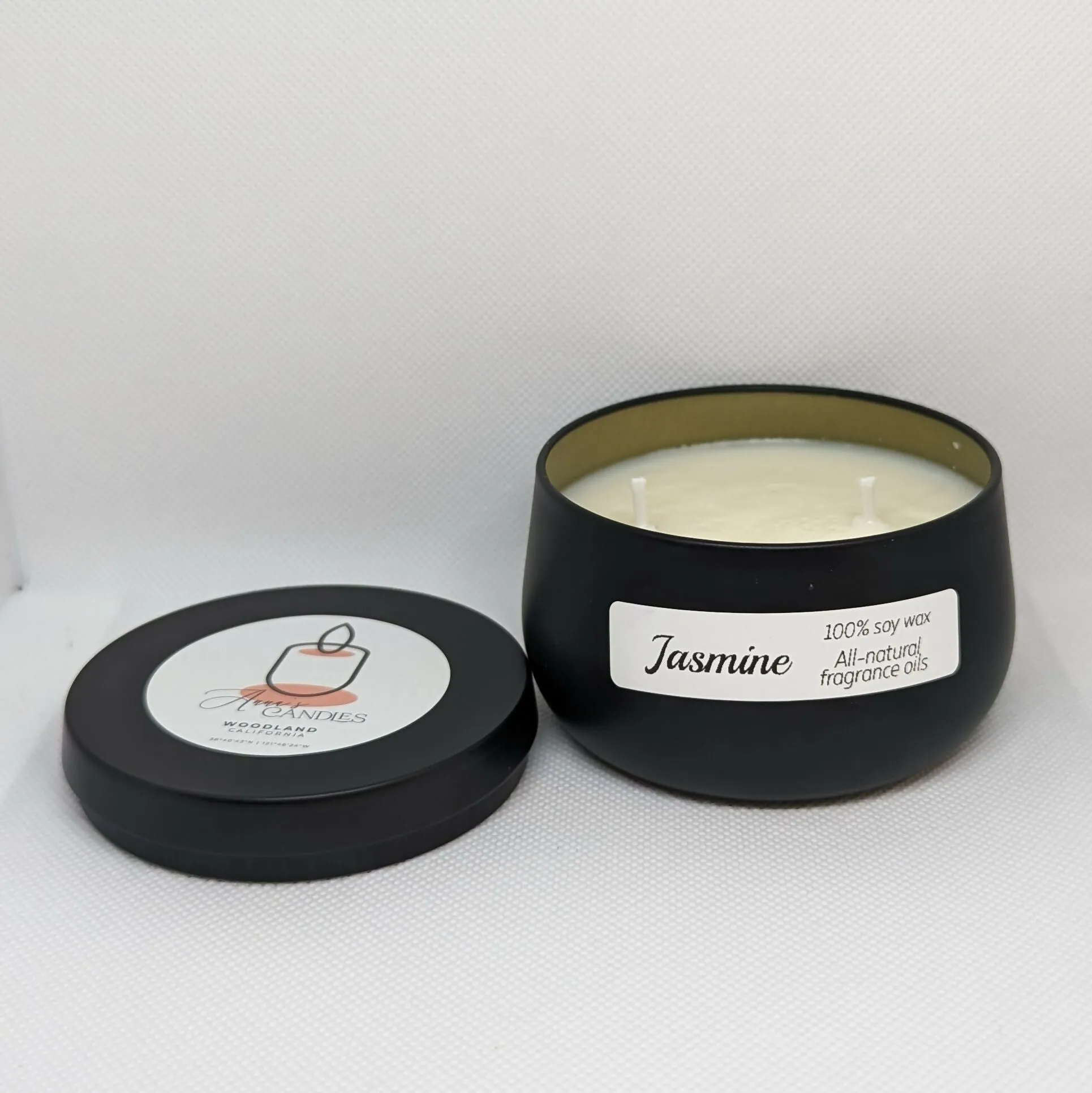 Anna's Candles - Jasmine White Wax Candle