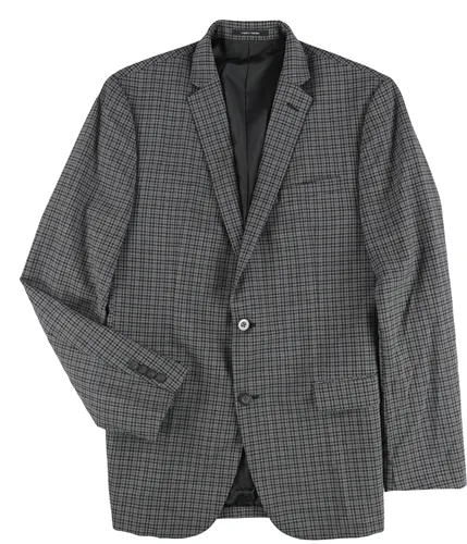 Bar Iii Mens Check Two Button Blazer Jacket