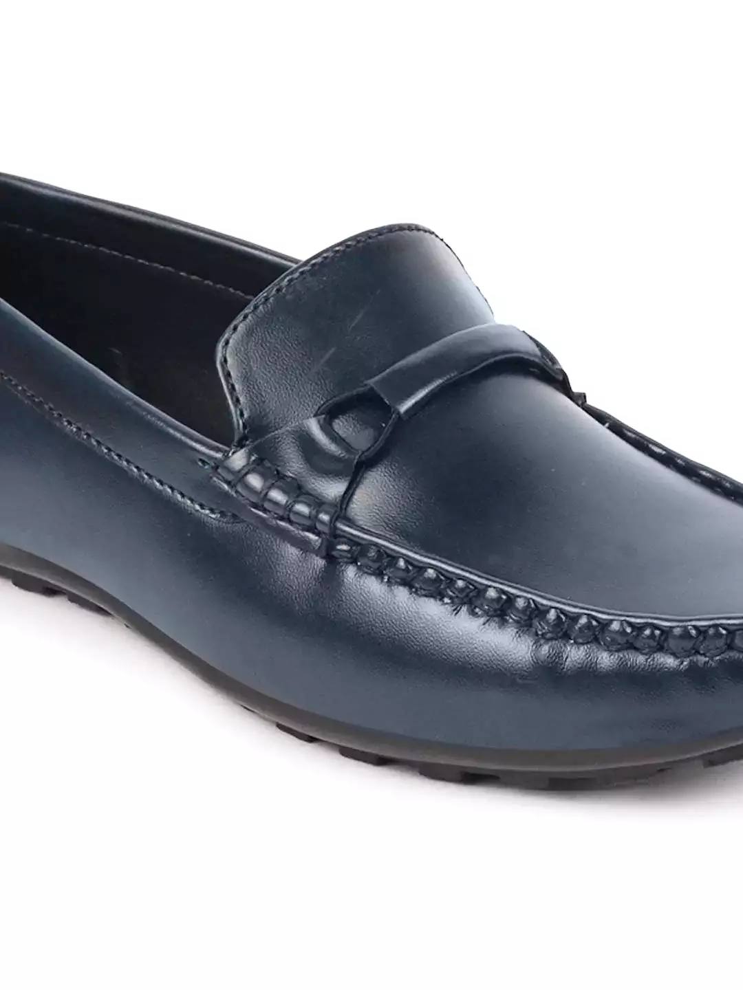 Basics Men Blue Buckle Design Slip On Casual Loafers and Moccasin Shoes