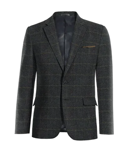  Blazer azul de tweed a cuadros edición limitada