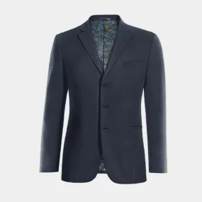  Blazer azul marino esencial de 3 botones