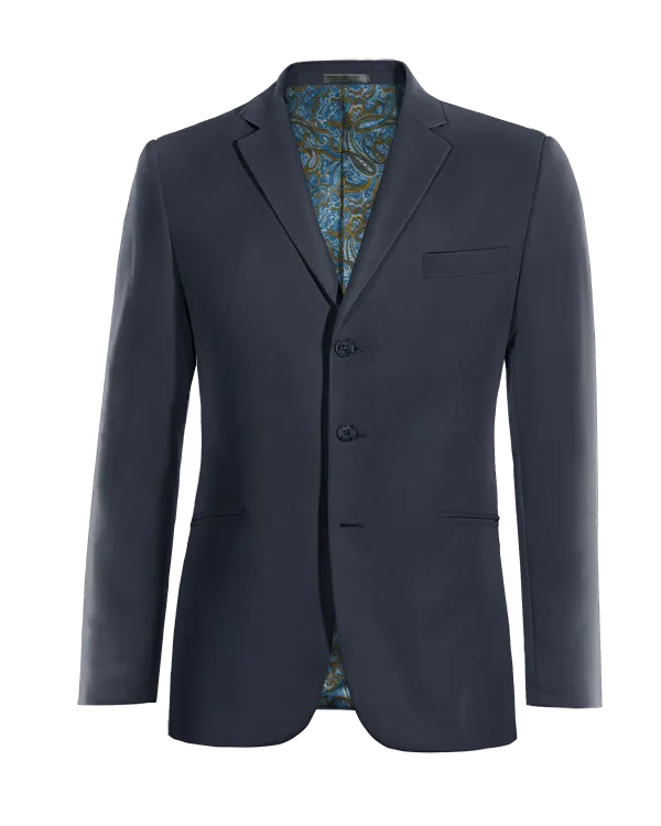  Blazer azul marino esencial de 3 botones