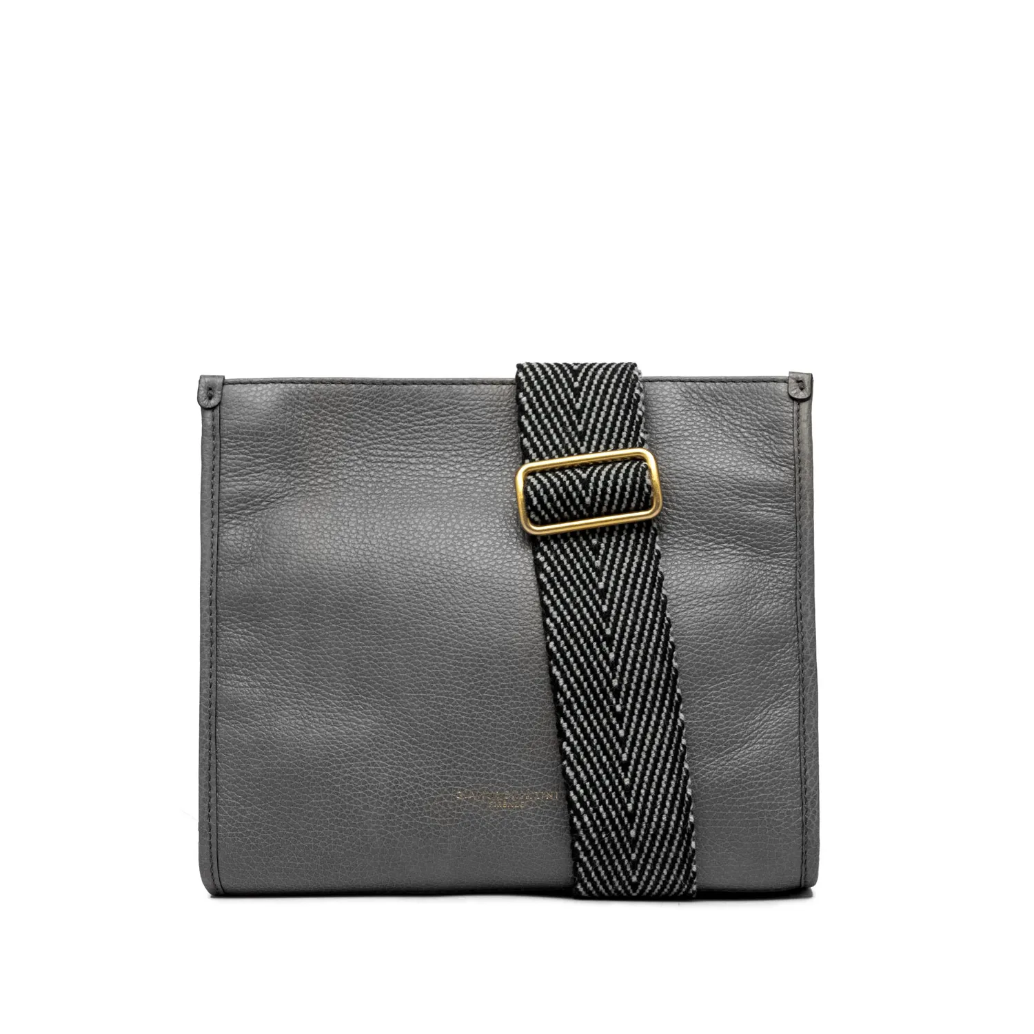 Borsa crossbody Anna in pelle grigia