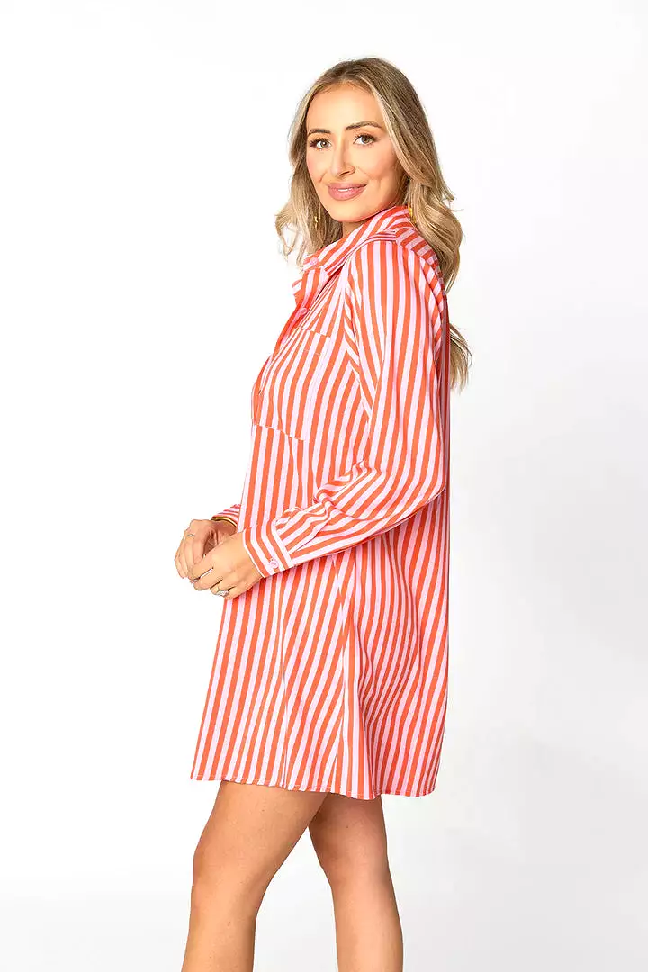 BUDDYLOVE BEAU SHIRT DRESS - SUN GLOW