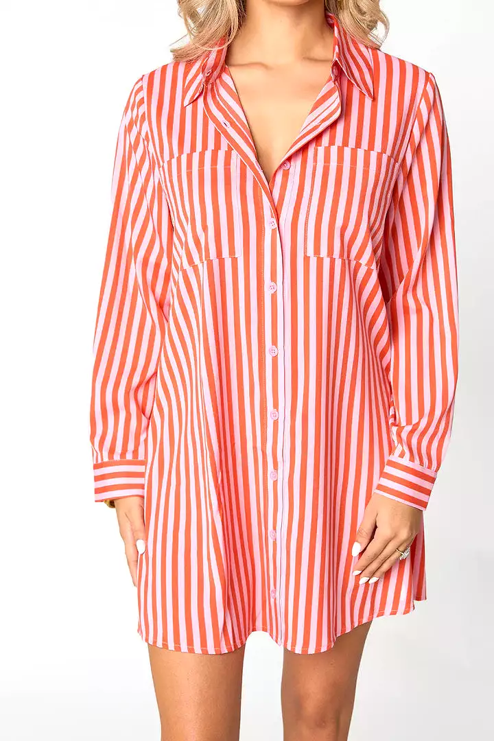 BUDDYLOVE BEAU SHIRT DRESS - SUN GLOW