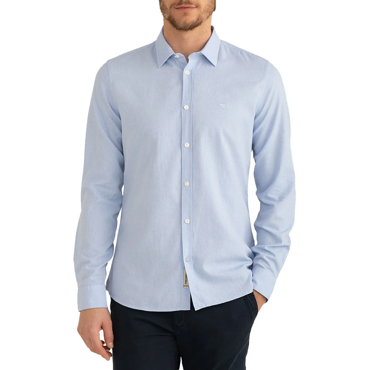 CAMICIA IN COTONE Uomo Light Blue