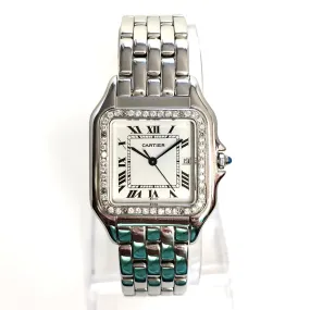 CARTIER PANTHERE 29mm Steel 0.55TCW Diamond Watch