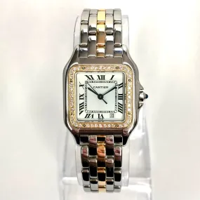 CARTIER PANTHERE Quartz 27mm 1 Row Gold 0.41TCW DIAMOND Watch