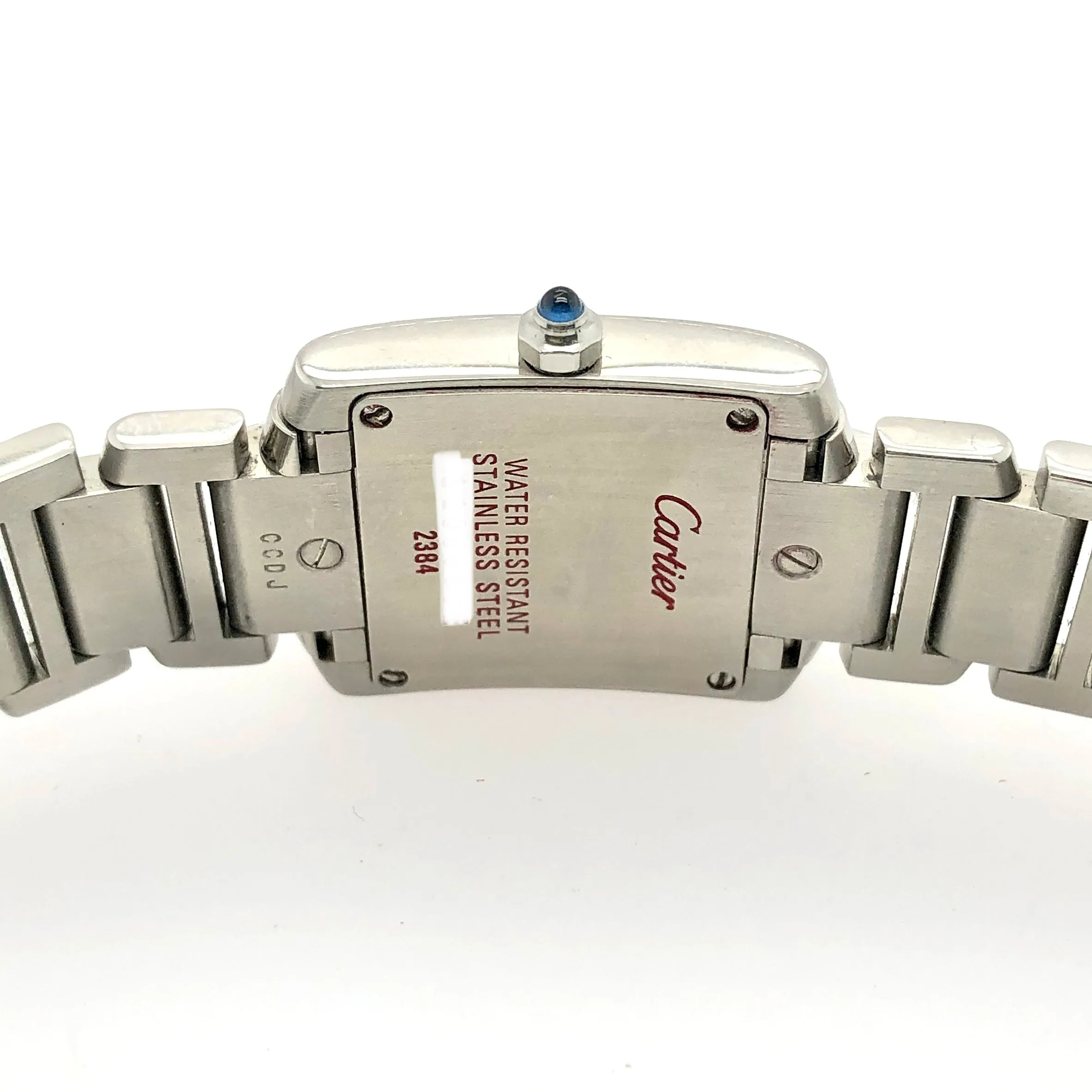 CARTIER TANK FRANCAISE 20mm Quartz Steel 0.80TCW DIAMOND Watch