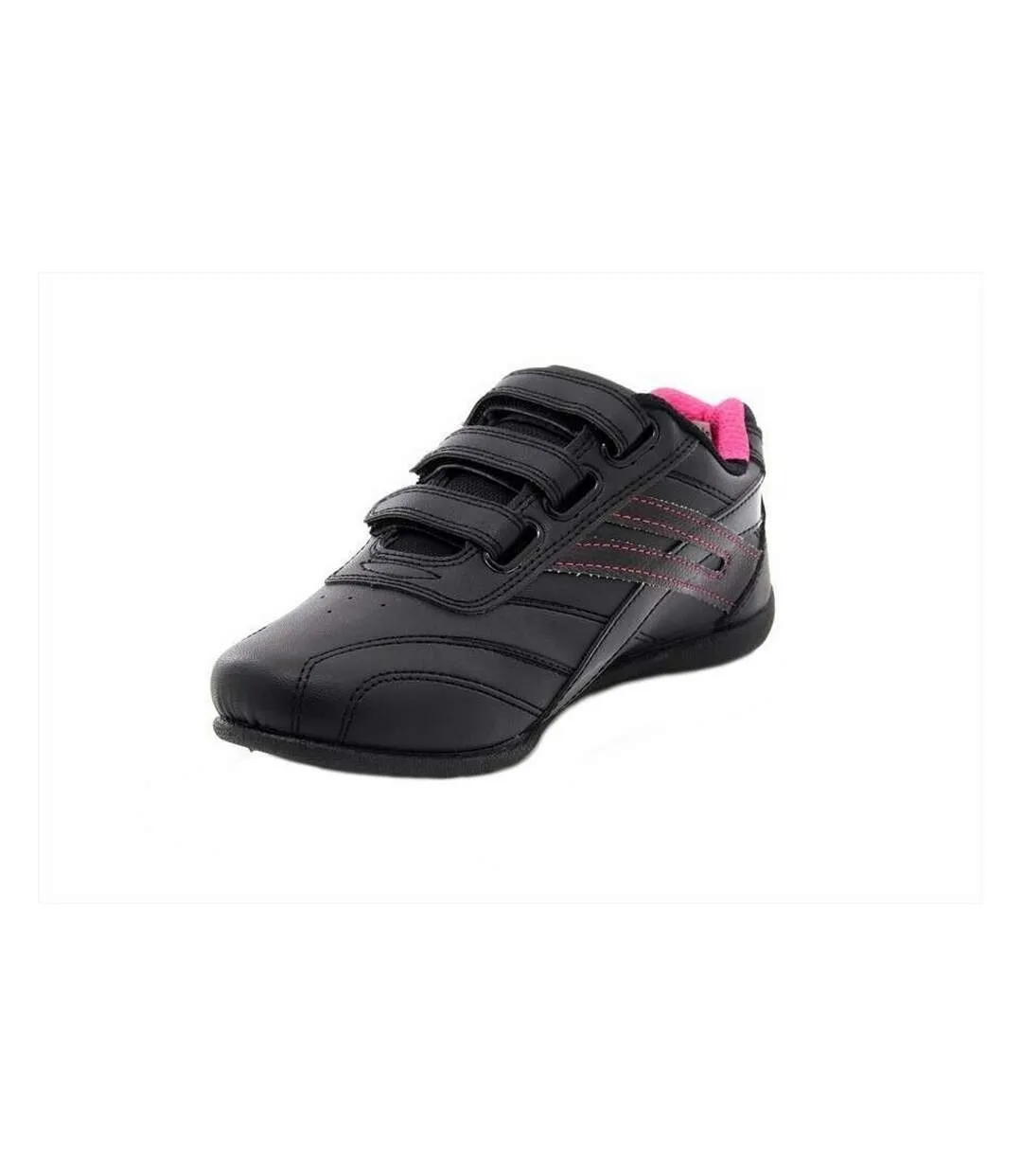 Dek Womens/Ladies Raven 3 Touch Fastening Trainers (Black/Fuchsia) - UTDF915