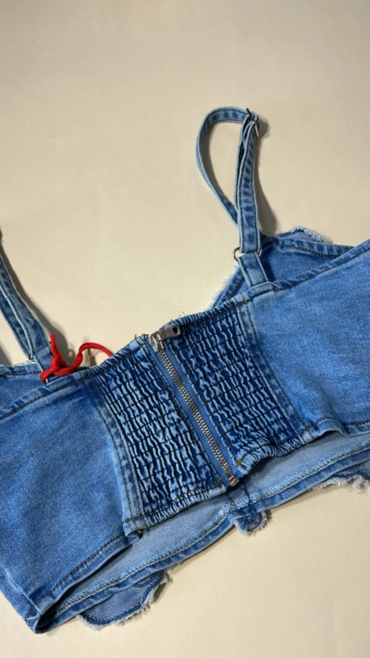 Denim Butterfly Top