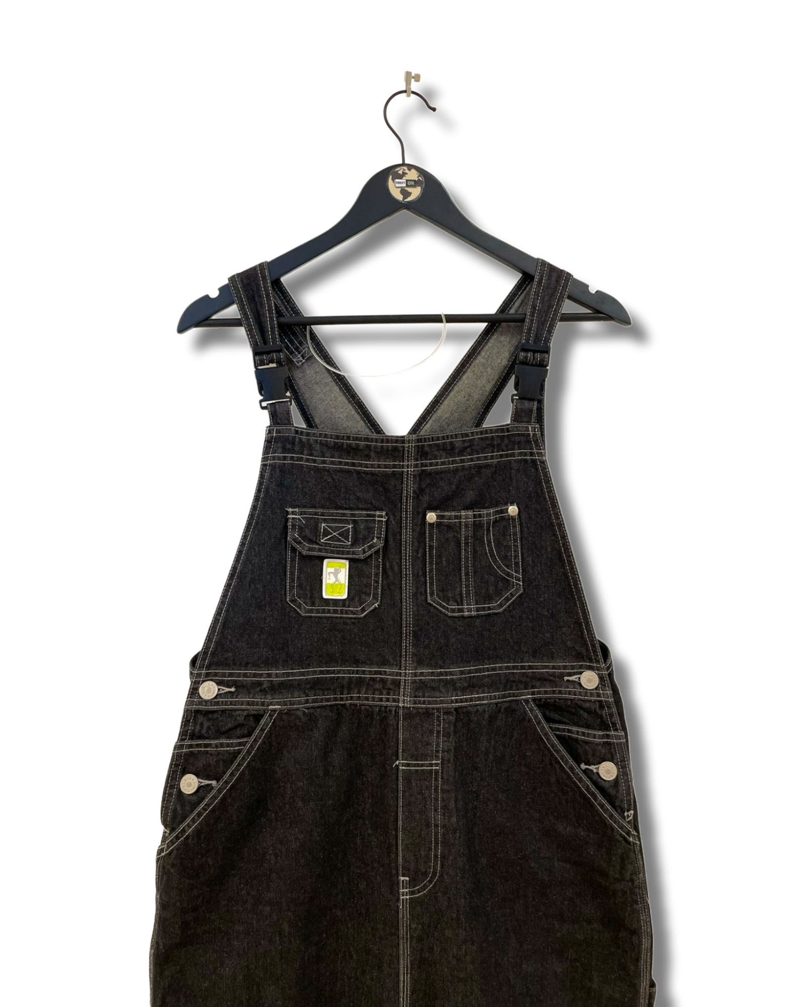 Denim Overall Dress M