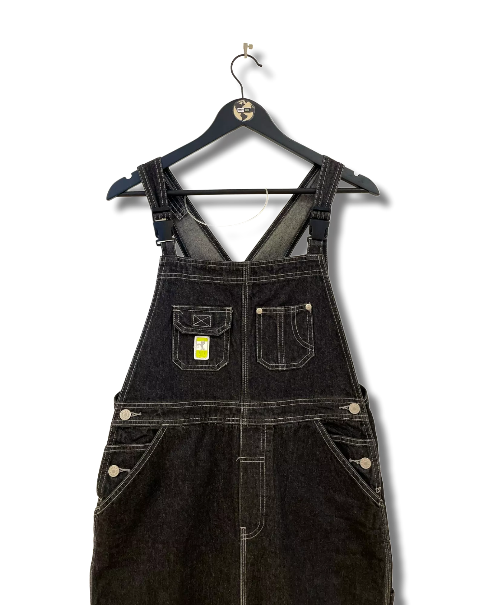 Denim Overall Dress M