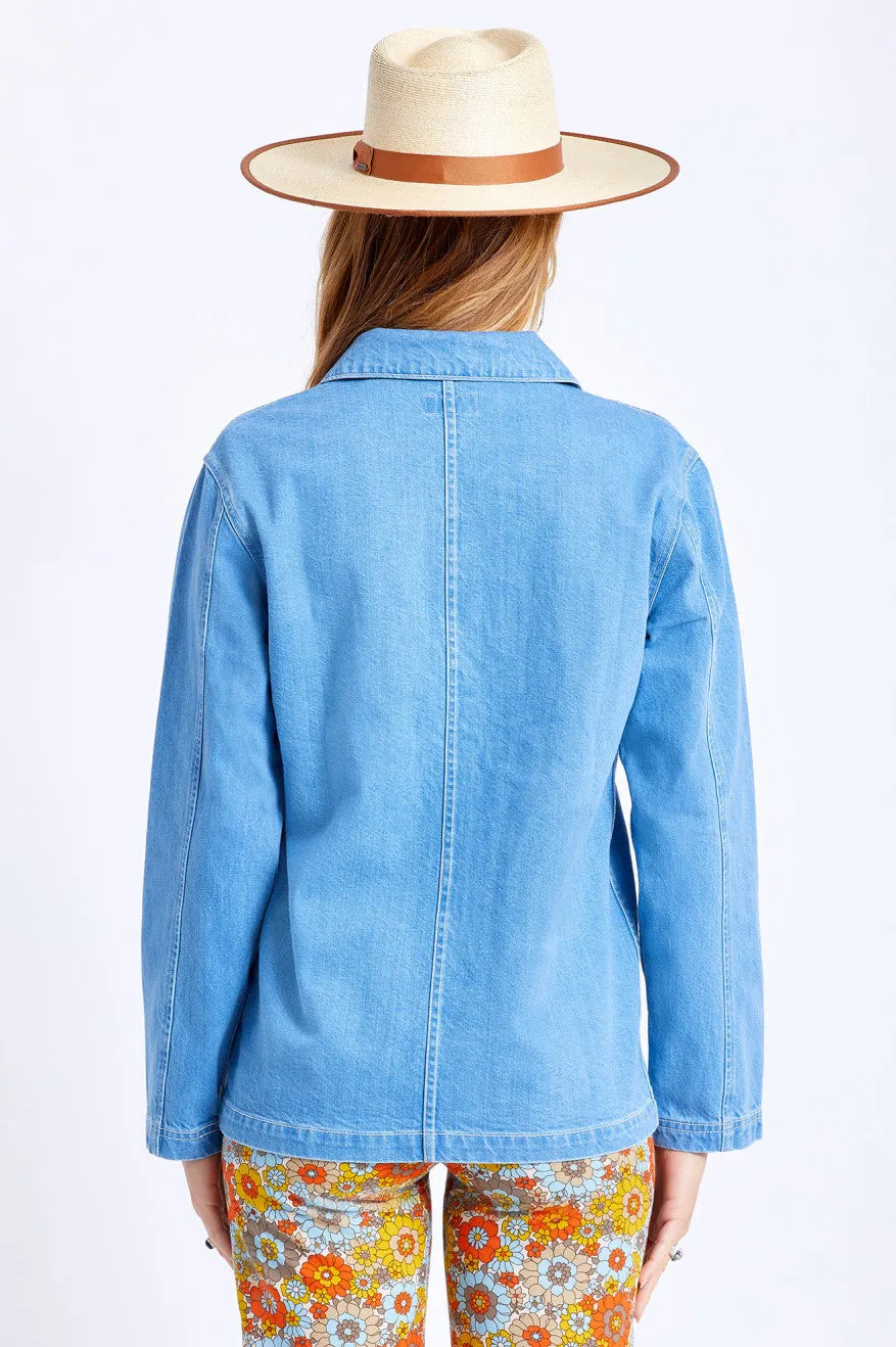 Detroit Round Collar Chore Coat - 70s Blue