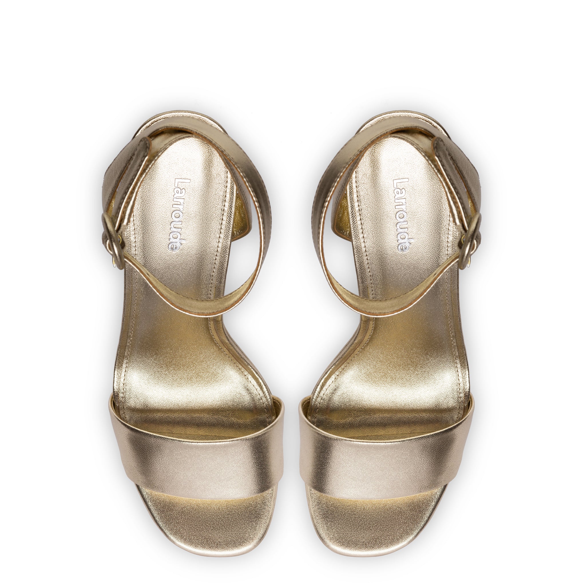 Dolly Sandal In Gold Metallic Leather