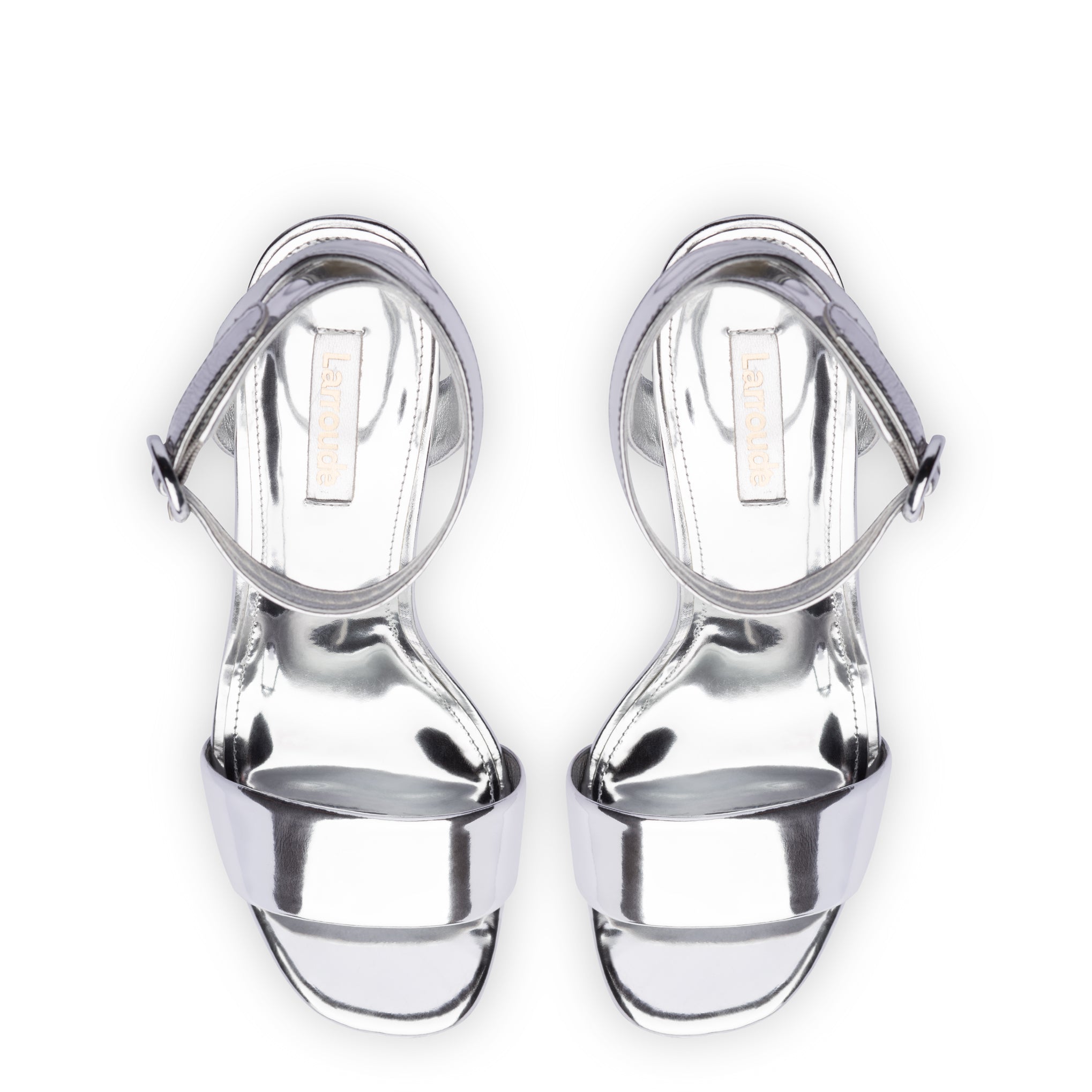 Dolly Sandal In Silver Specchio