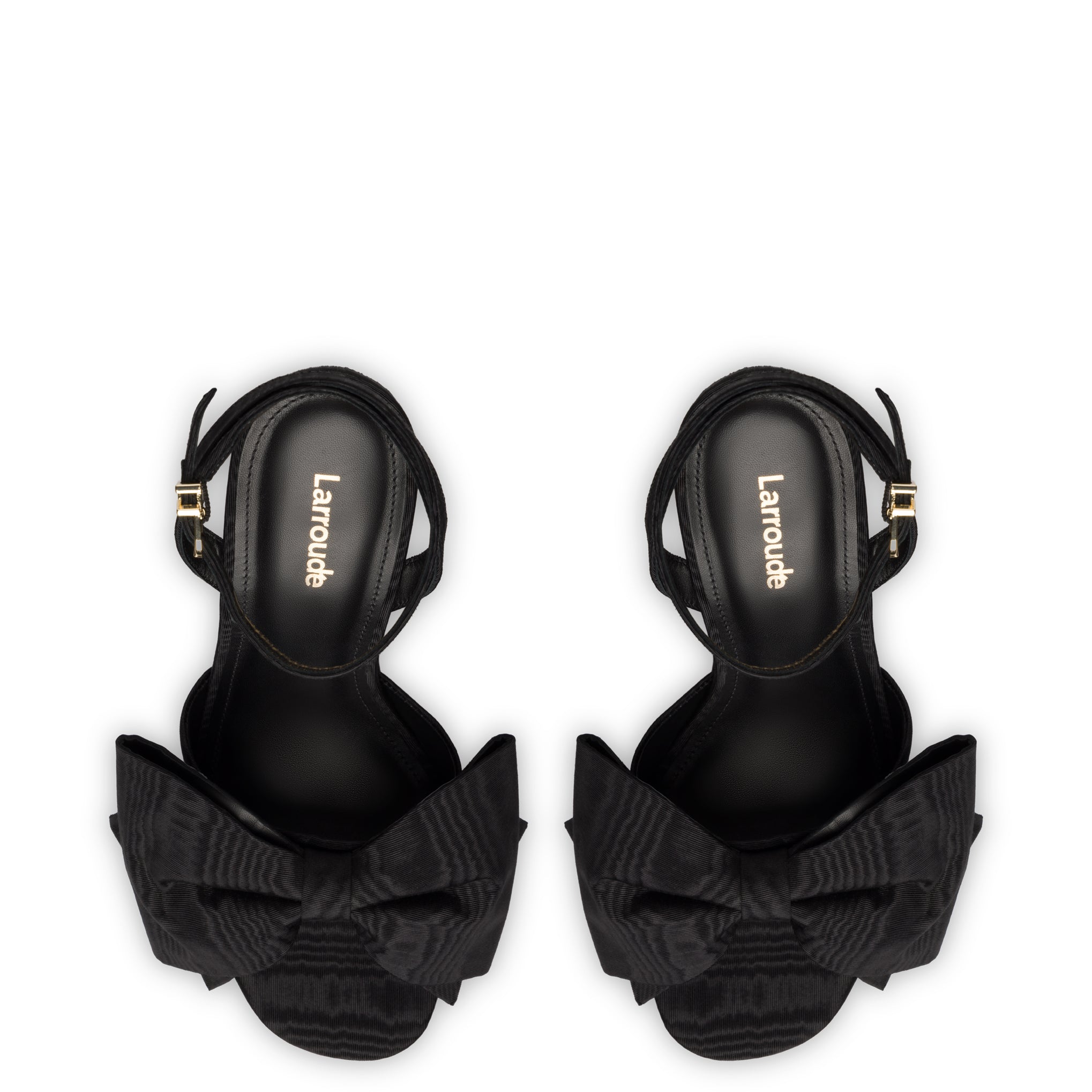 Elle Platform Sandal In Black Fabric