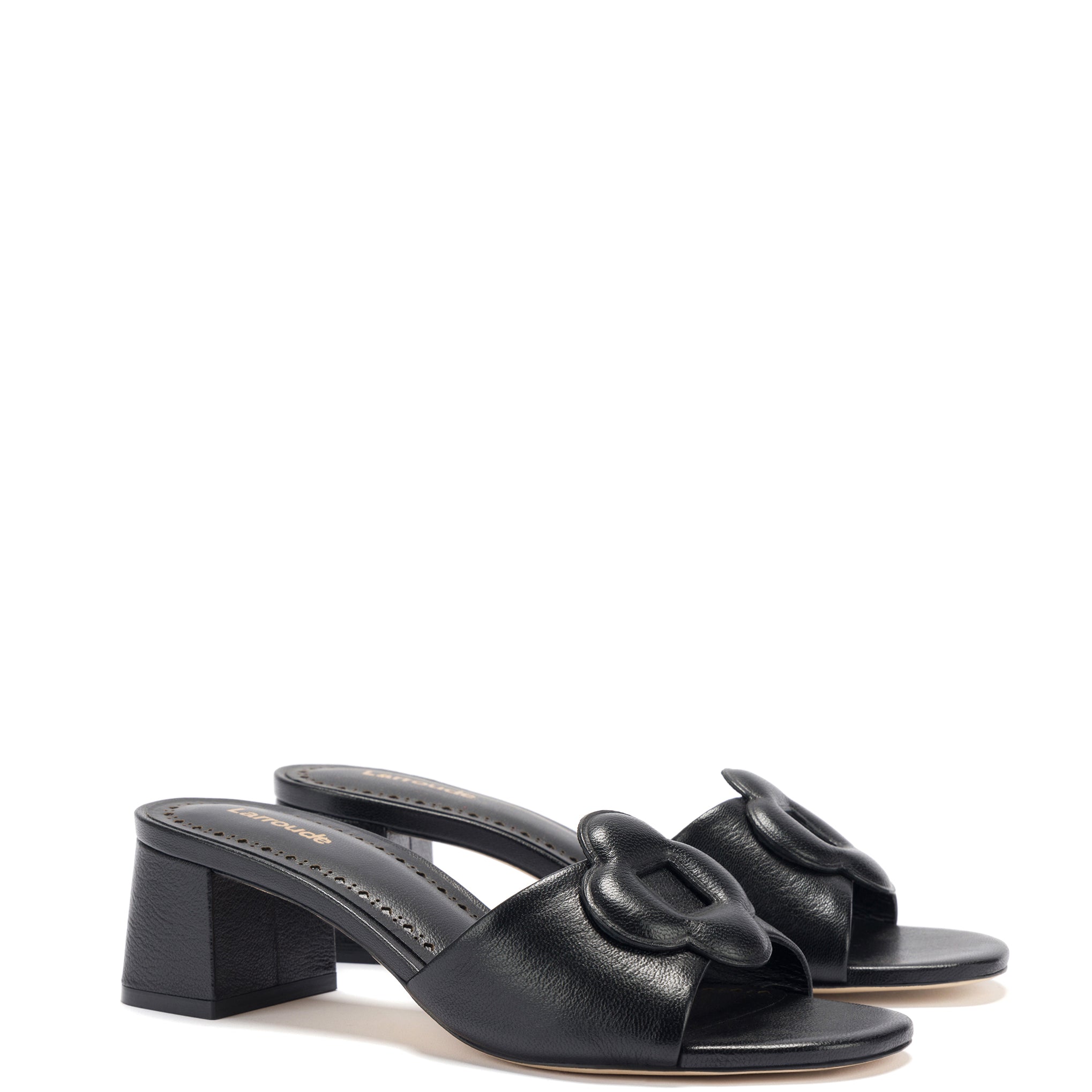 Flora Mule In Black Leather