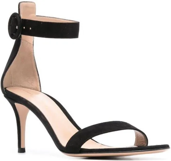 Gianvito Rossi Portofino 70mm suede sandals Black