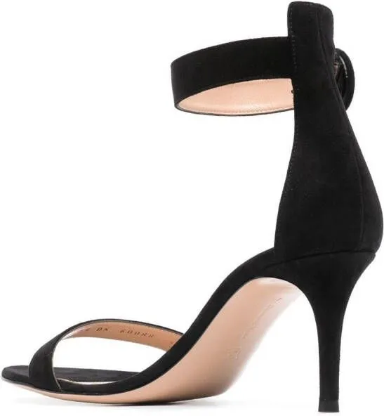 Gianvito Rossi Portofino 70mm suede sandals Black