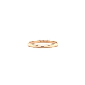 Half Round 2mm Ring with Light Weight in 14K Rose Gold