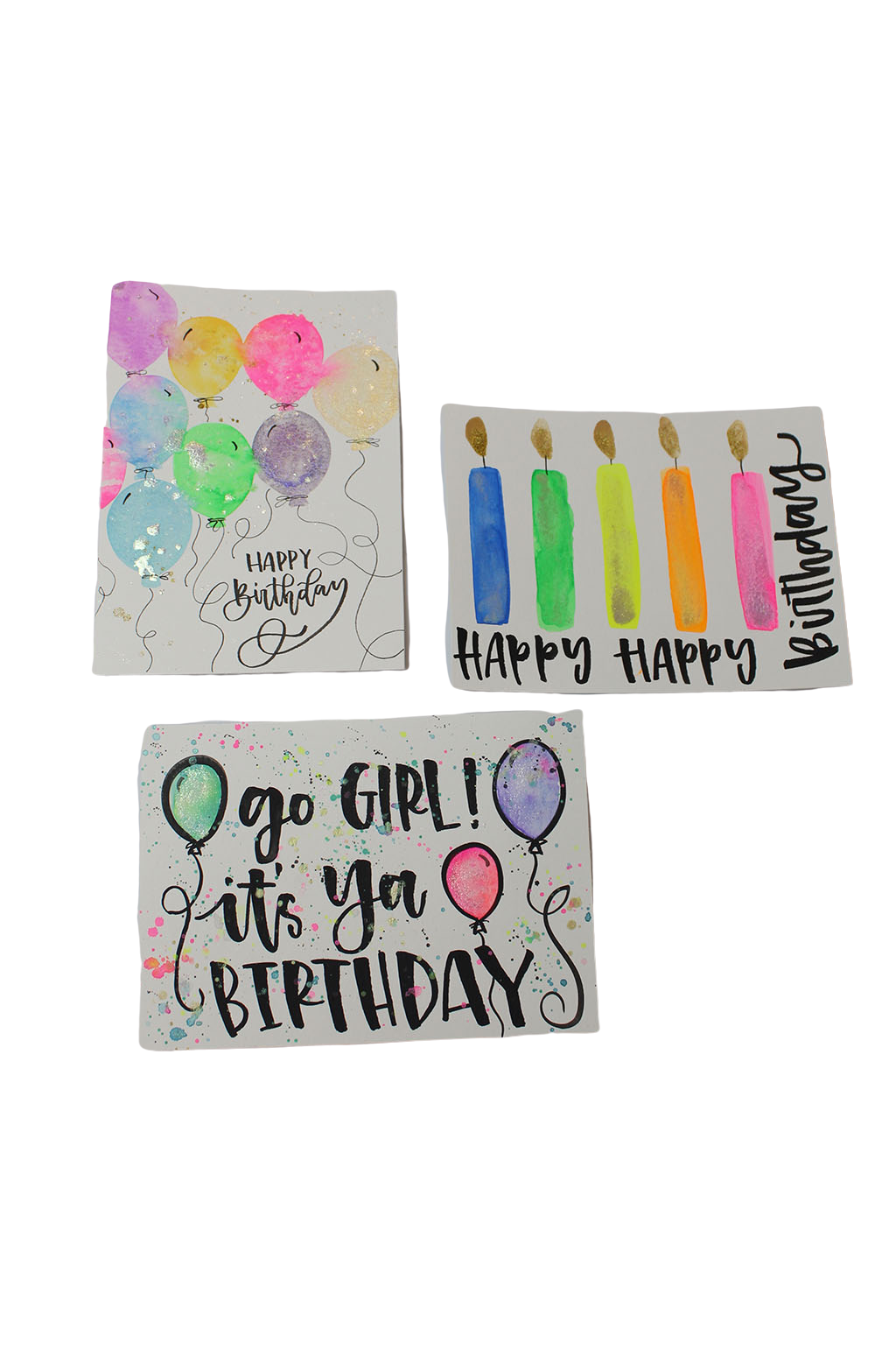 Hand painted Card by Samantha Morgan: Birthday