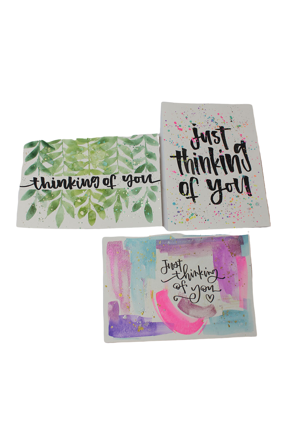 Hand painted Card by Samantha Morgan: Thinking of You