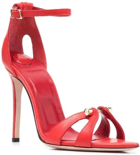 HARDOT 100mm bar-detail sandals Red