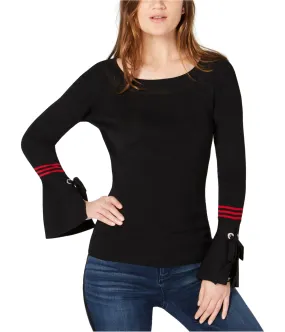 I-N-C Womens Stripe Sleeve Pullover Sweater