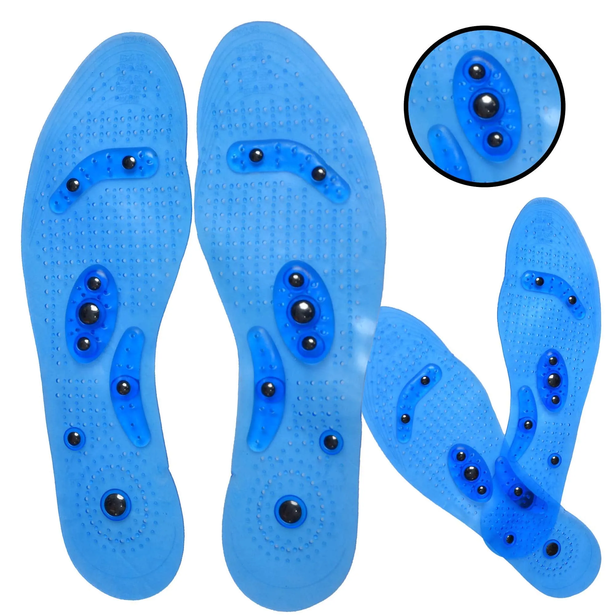 Insoles for Women & Men Cuttable Acupressure Magnetic Massage