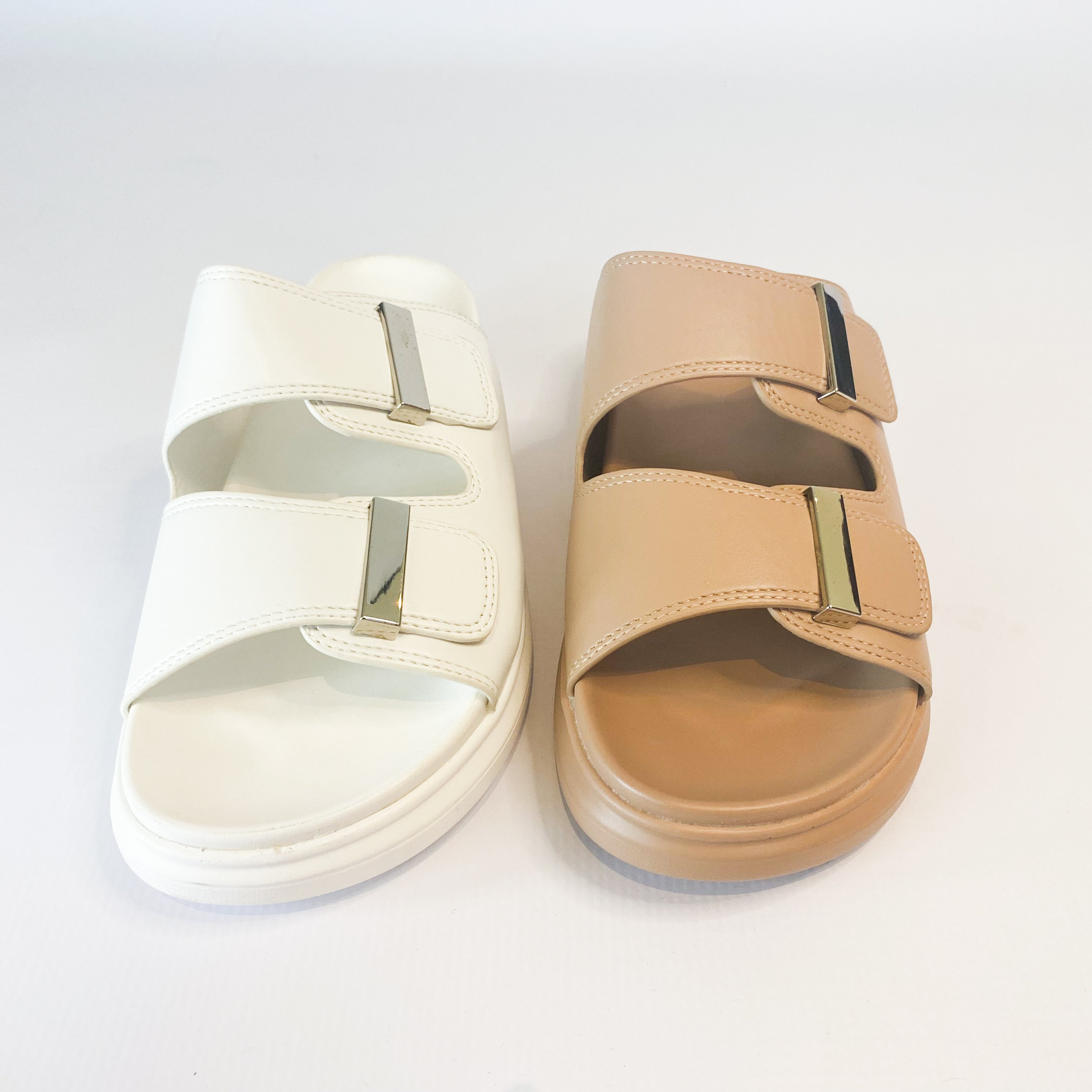 KG beige double strap sandal