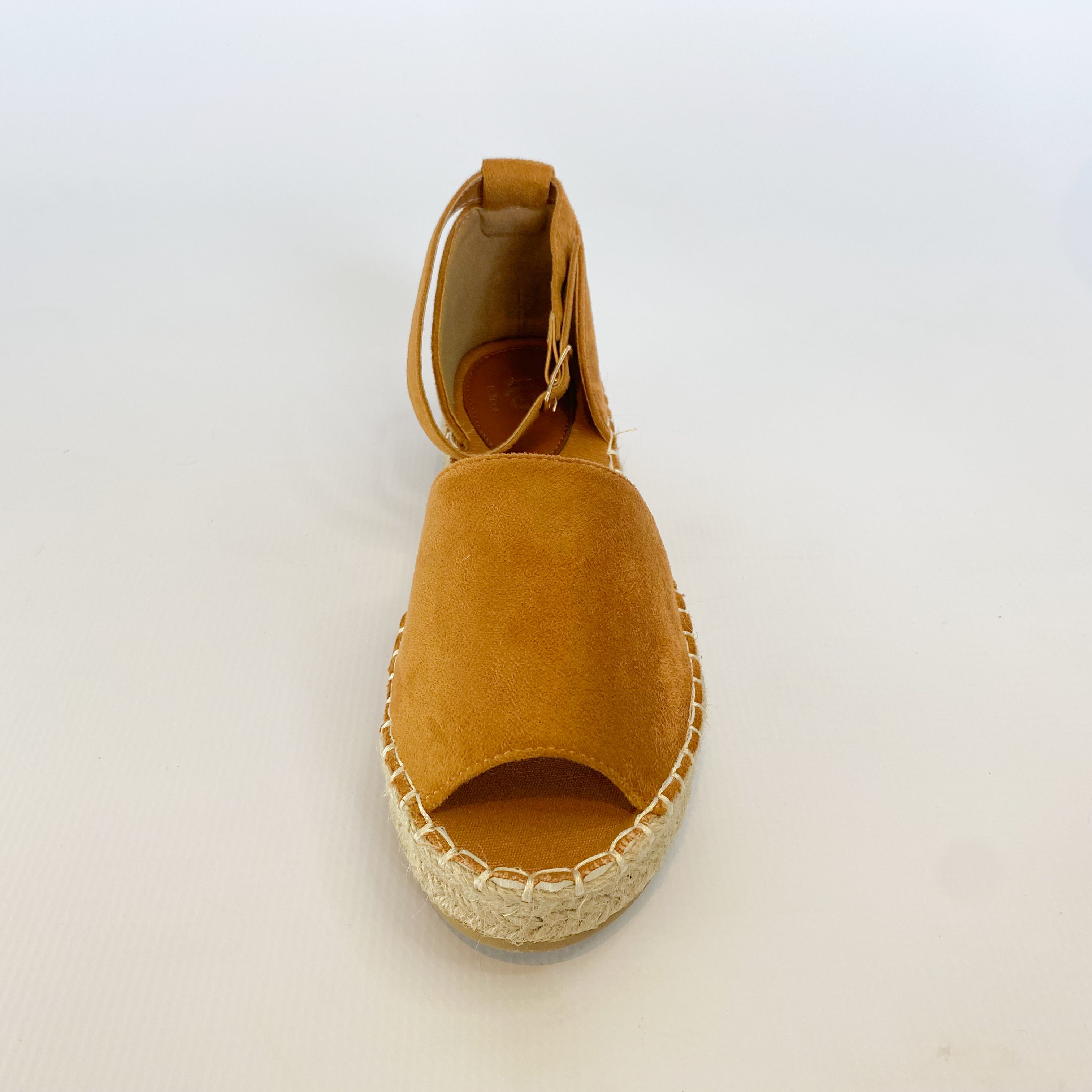 KG tan suede espadrille platform