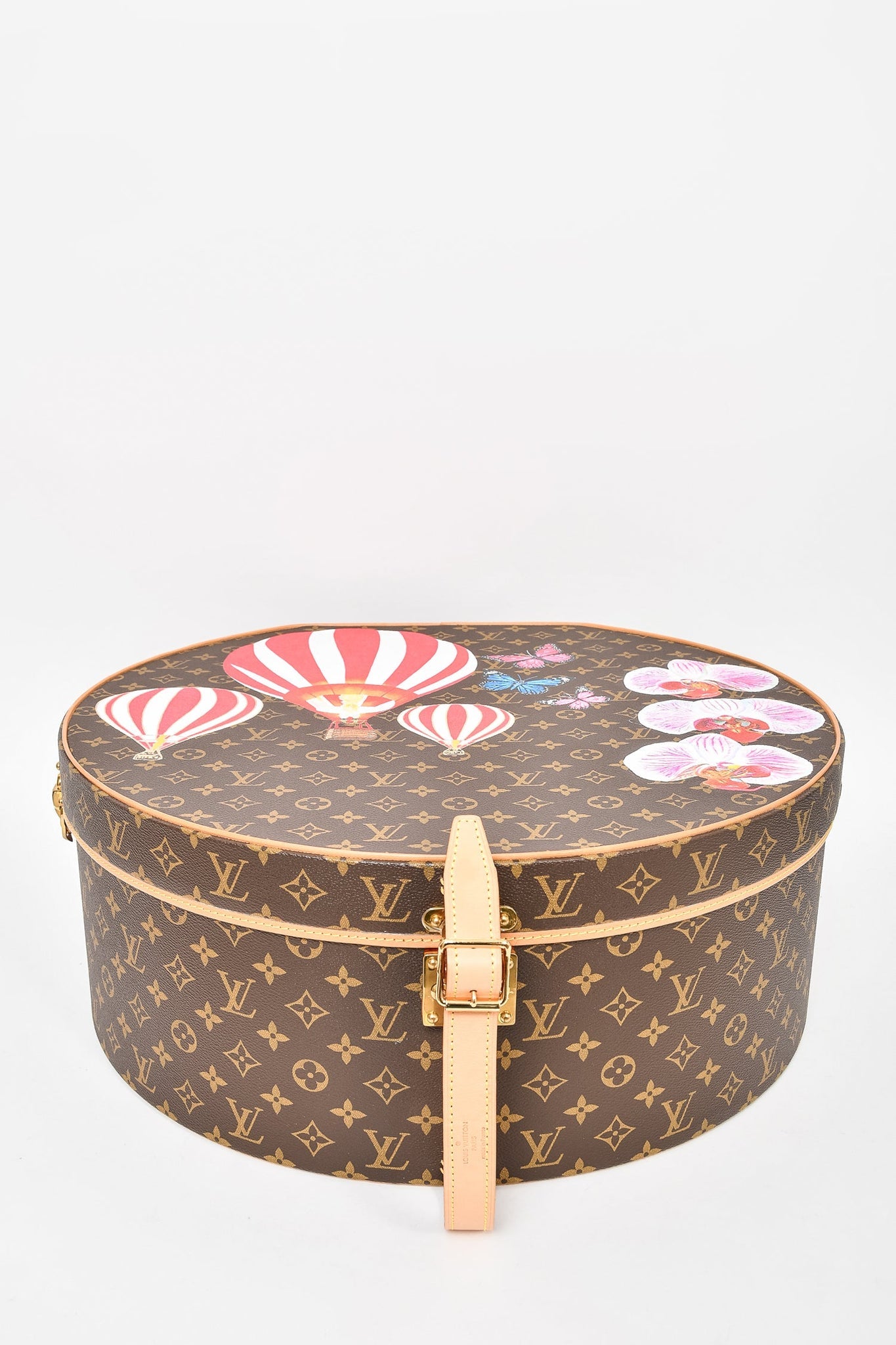 Louis Vuitton Monogram Hand Painted Boite Chapeaux 50 Trunk Case