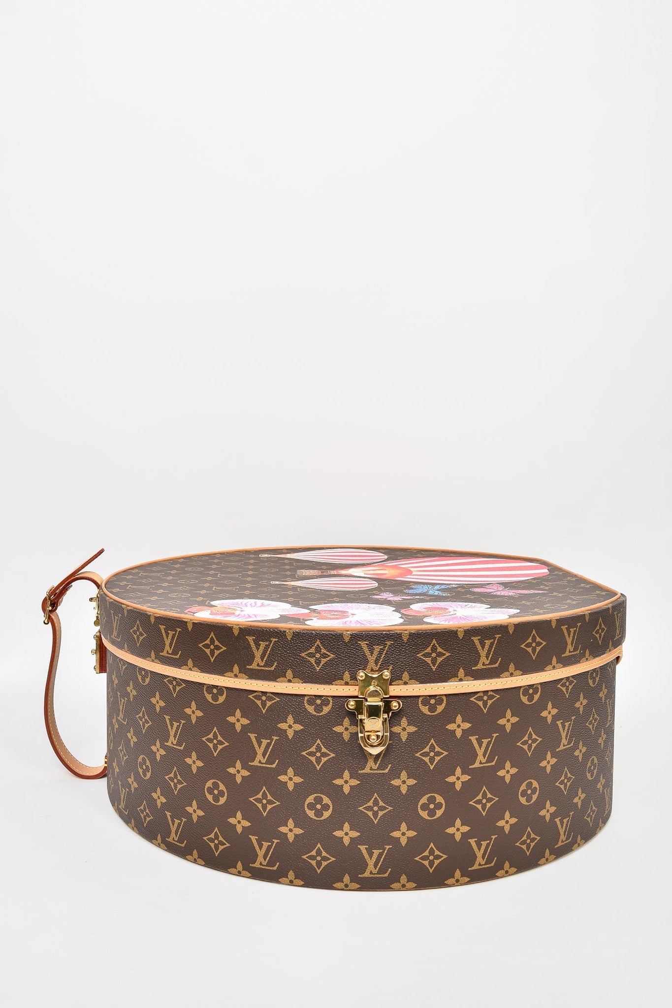 Louis Vuitton Monogram Hand Painted Boite Chapeaux 50 Trunk Case