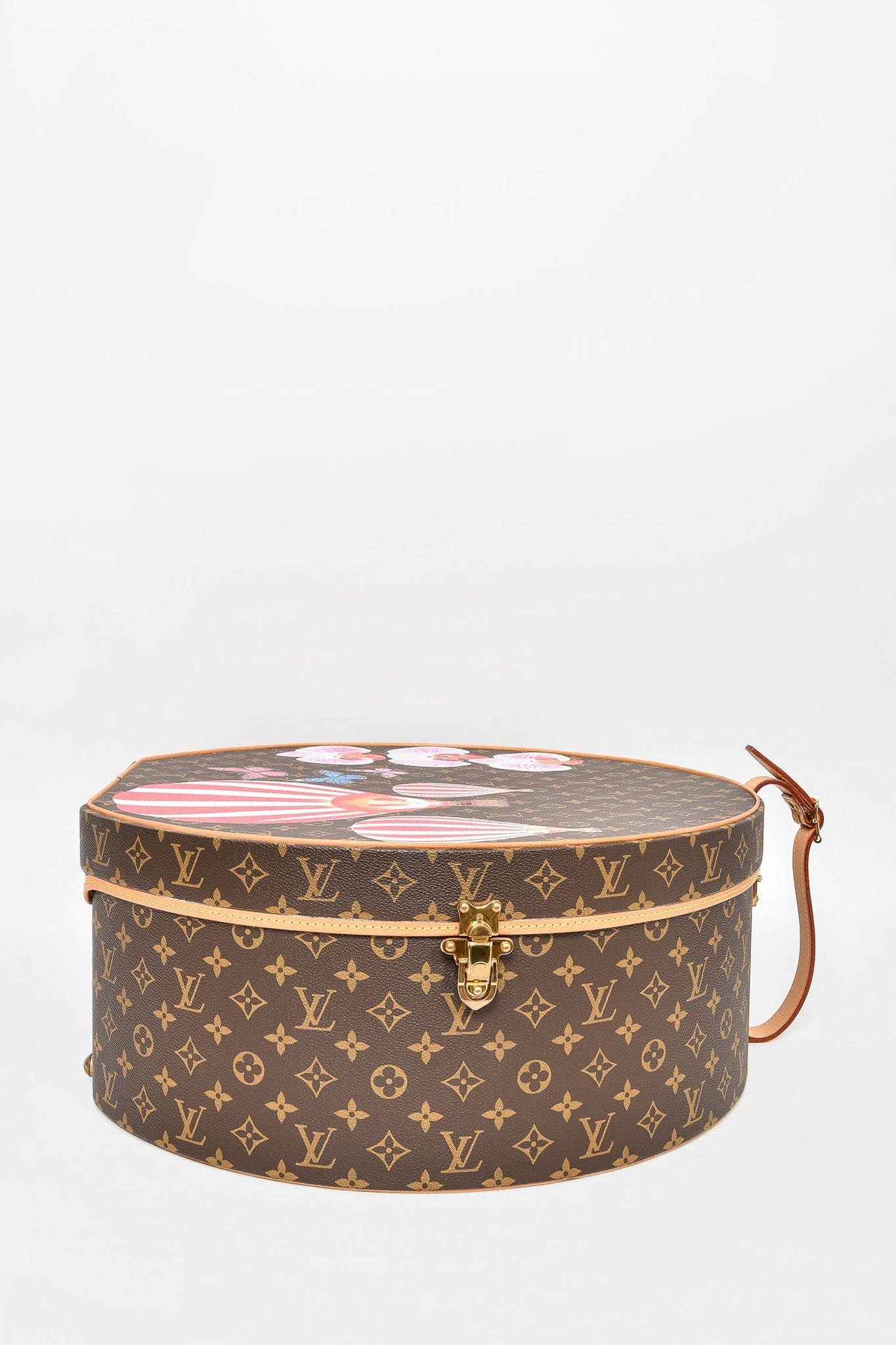 Louis Vuitton Monogram Hand Painted Boite Chapeaux 50 Trunk Case