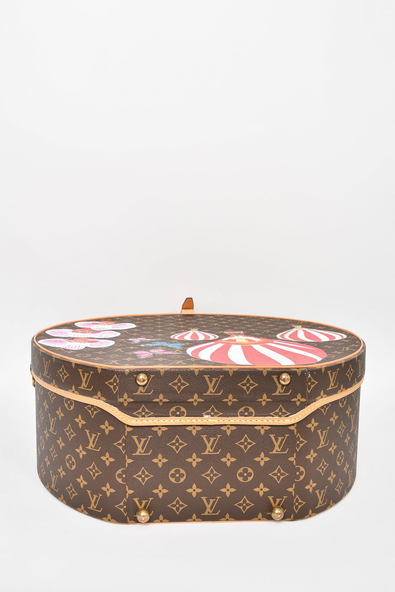 Louis Vuitton Monogram Hand Painted Boite Chapeaux 50 Trunk Case