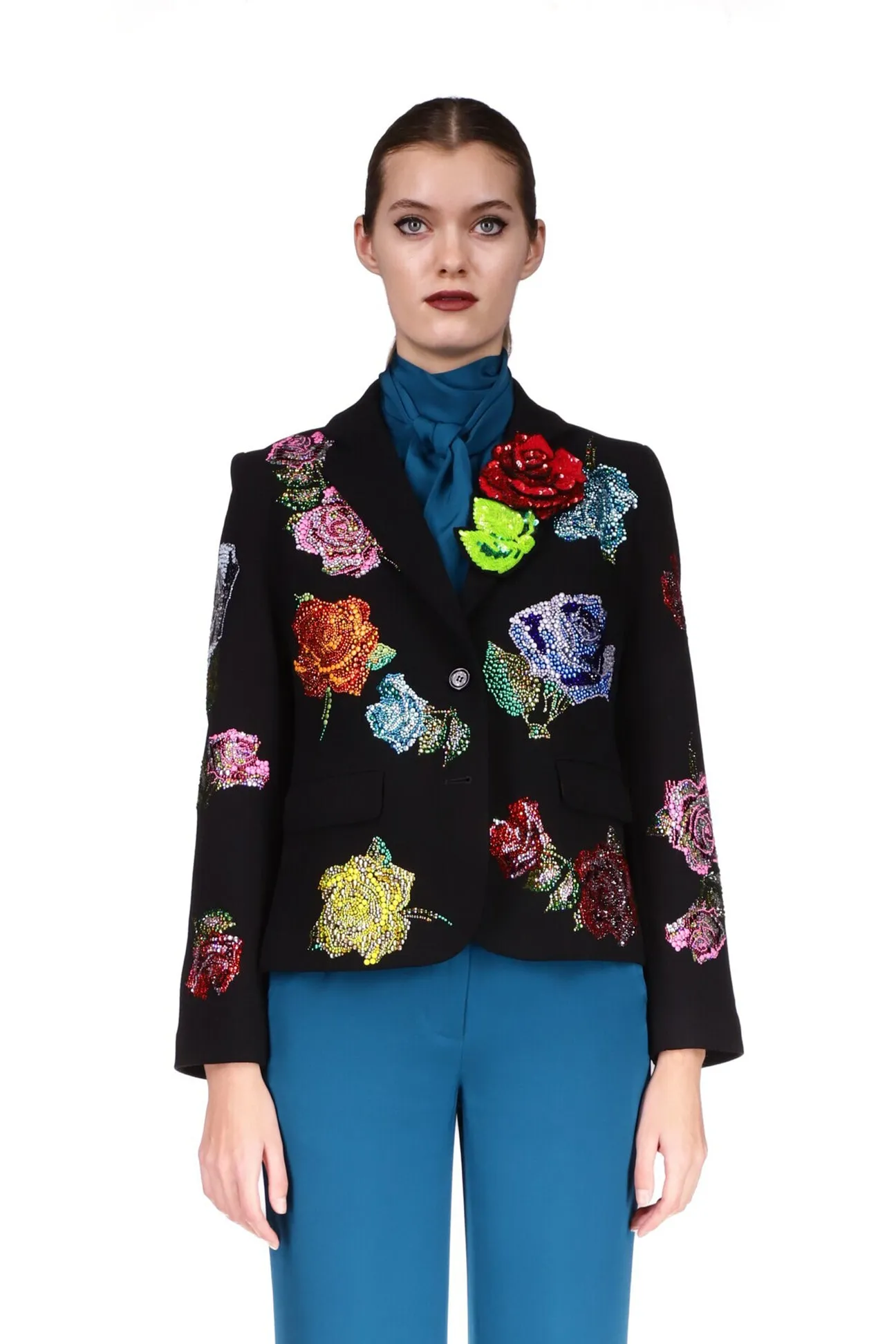 'MARIE ANTOINETTE' LONG SLEEVE SHORT BLAZER