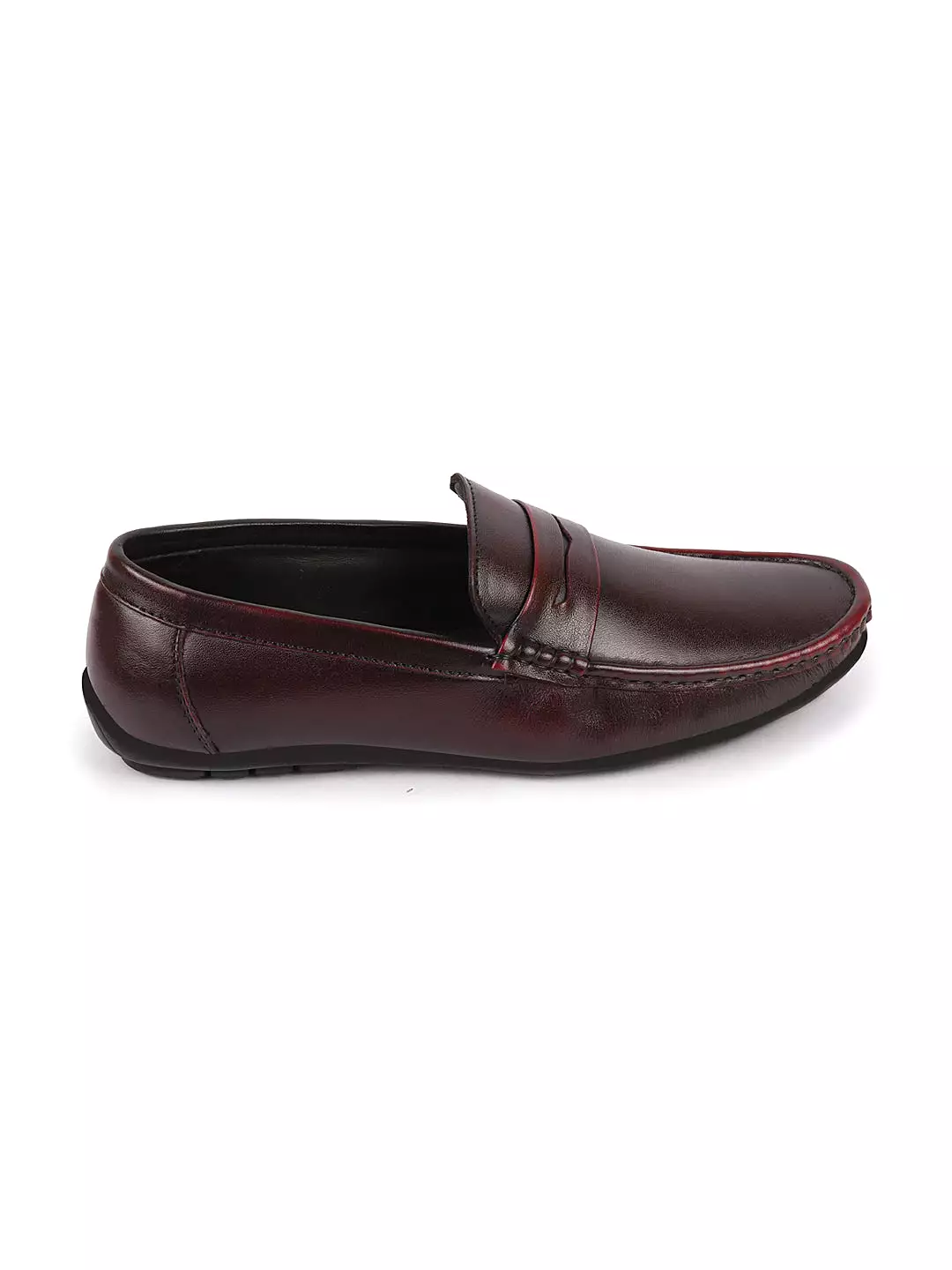 Men Cherry Outdoor Fashion Classic Genuine Leather Slip on Loafer Shoes