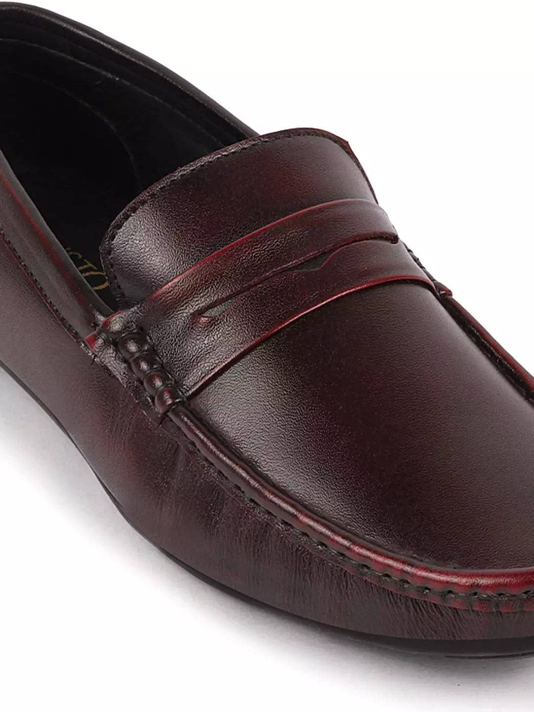 Men Cherry Outdoor Fashion Classic Genuine Leather Slip on Loafer Shoes