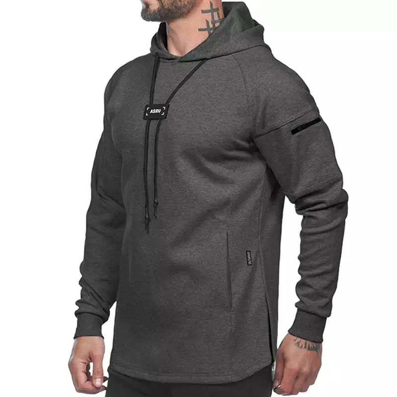 Men's Pullover Hoodie Sports Tops Spring Autumn Soft Breathable Sweat-absorbing Sports Tops Outdoor Casual Basketball Training R