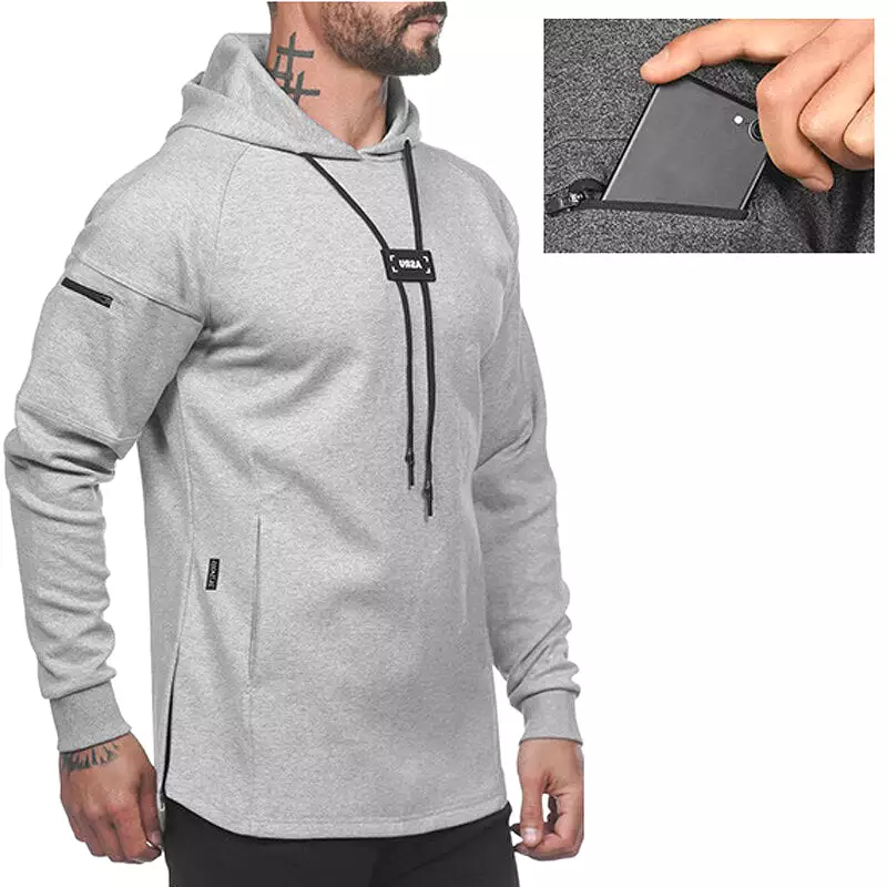 Men's Pullover Hoodie Sports Tops Spring Autumn Soft Breathable Sweat-absorbing Sports Tops Outdoor Casual Basketball Training R