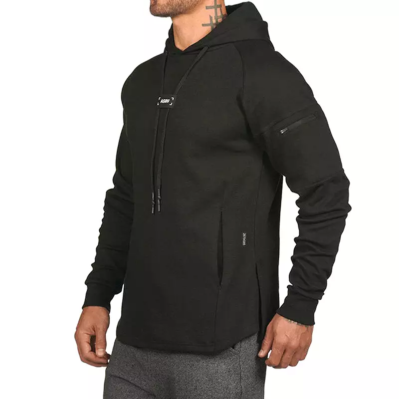 Men's Pullover Hoodie Sports Tops Spring Autumn Soft Breathable Sweat-absorbing Sports Tops Outdoor Casual Basketball Training R