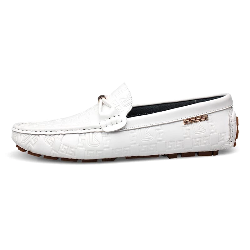 Metal Embossed Casual Loafers 