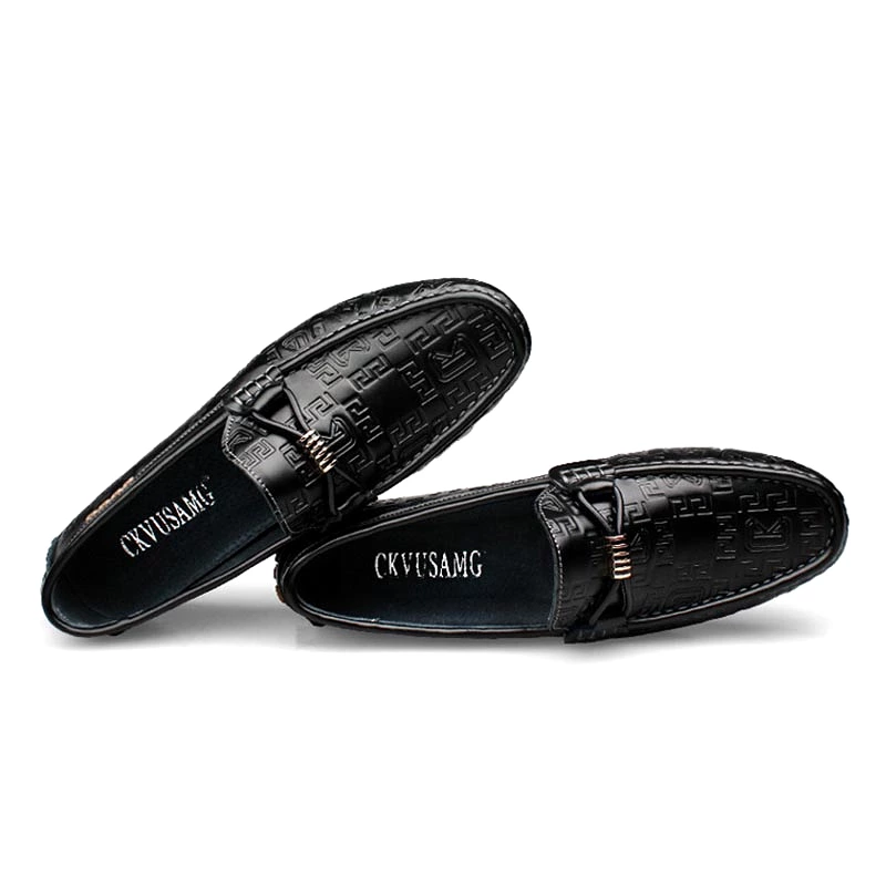 Metal Embossed Casual Loafers 