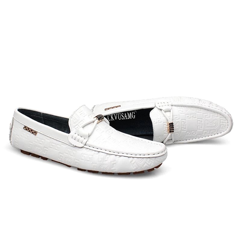 Metal Embossed Casual Loafers 