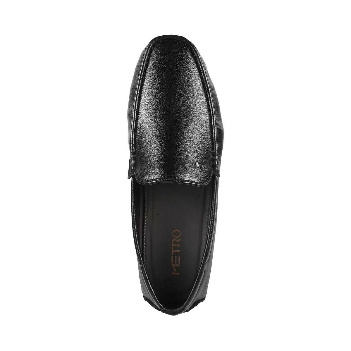 Metro Men Black Casual Loafers