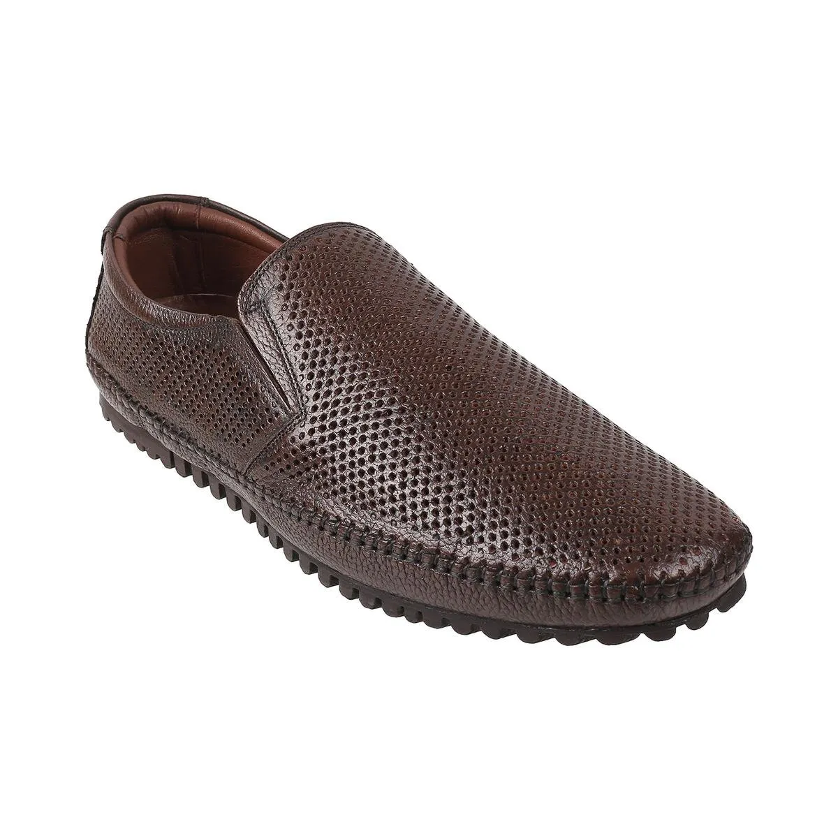 Metro Men Brown Casual Loafers