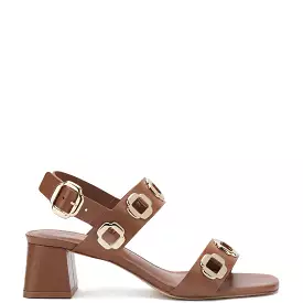 Milan Sandal In Caramel Leather