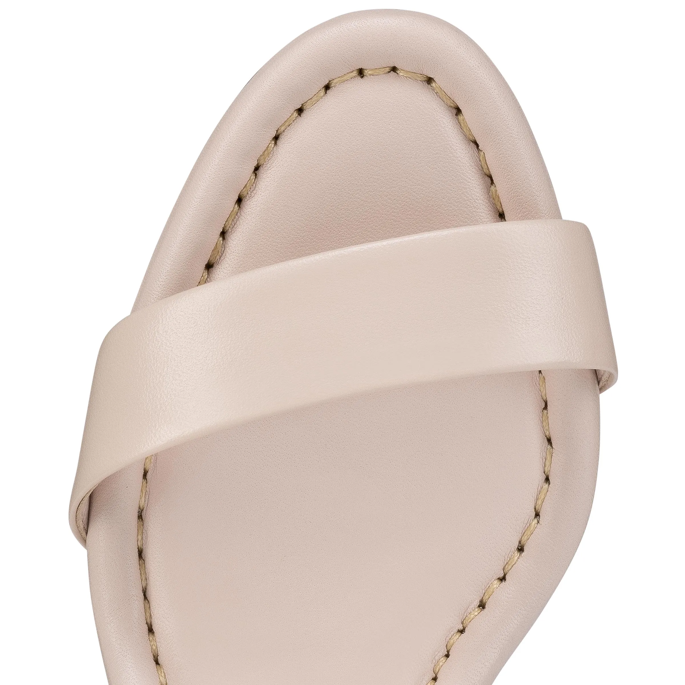 Miss Jane Sandal 85 mm Sandals - Nappa leather - Leche - Women